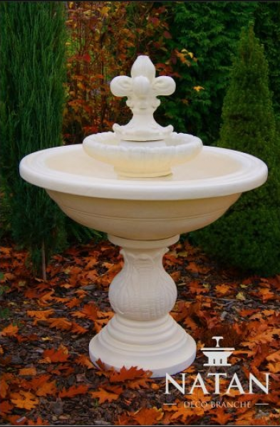 Zierbrunnen Springbrunnen 125cm Skulptur Brunnen Deko Garten Fontaine Teich Neu